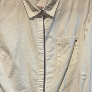 Tommy Hilfiger White Shirt with Red Accents